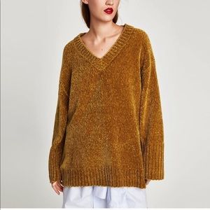 Zara oversized chenille sweater